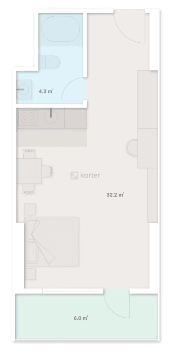 Studio Floor Plan